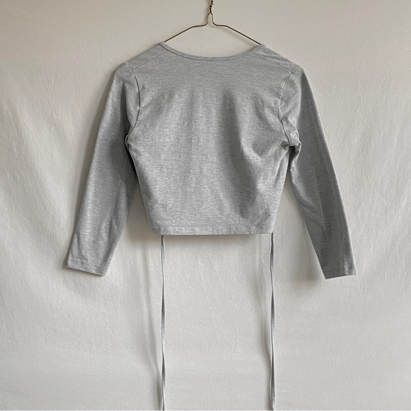 American Apparel wrap crop long sleeve - Picture 3 of 4